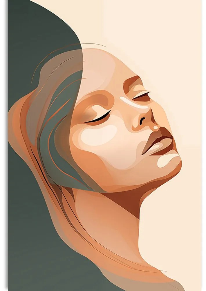 Quadro su tela – Bellezza femminile Peach Fuzz