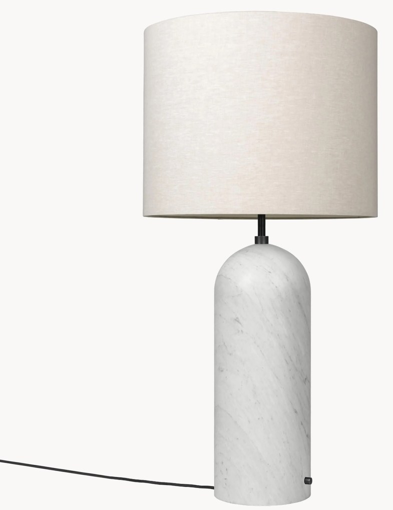 Lampada da terra con luce regolabile e base in marmo Gravity, alt. 120 cm