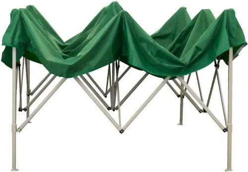 Gazebo richiudibile pieghevole 3 X 3 Verde ricoperto in PVC impermeabile