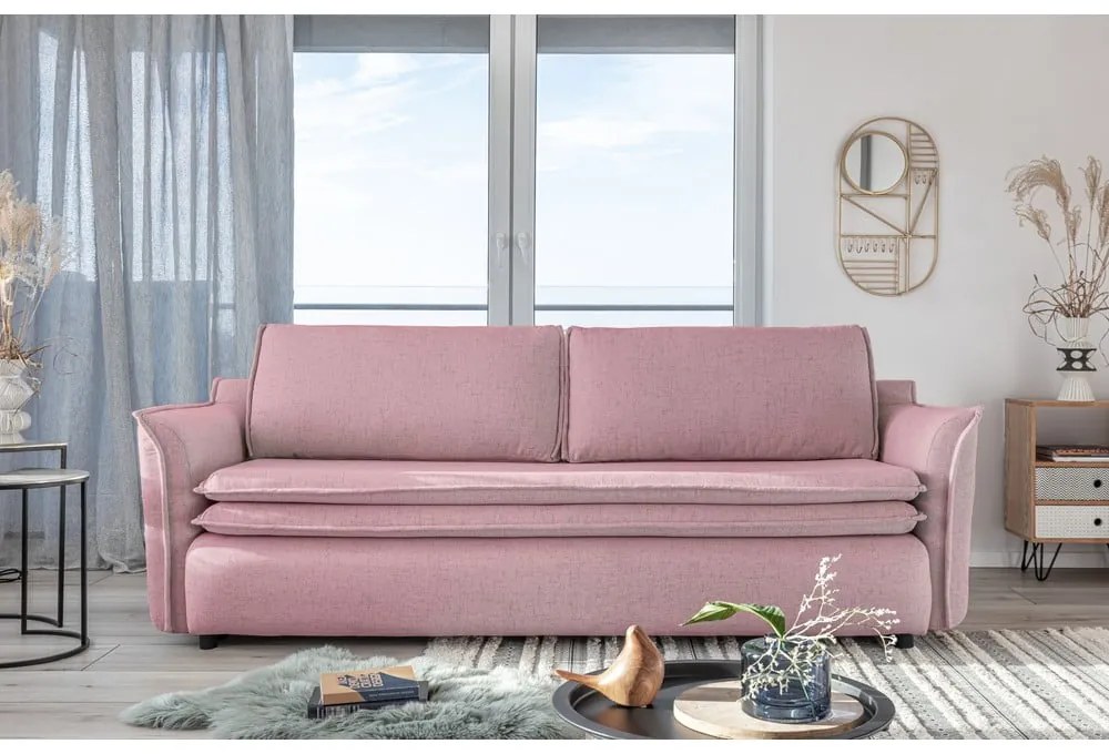 Divano letto rosa Charming Charlie - Miuform