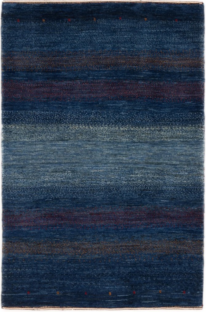 Loribaft Tappeto 120x80 Blu (Iran) Annodato A Mano