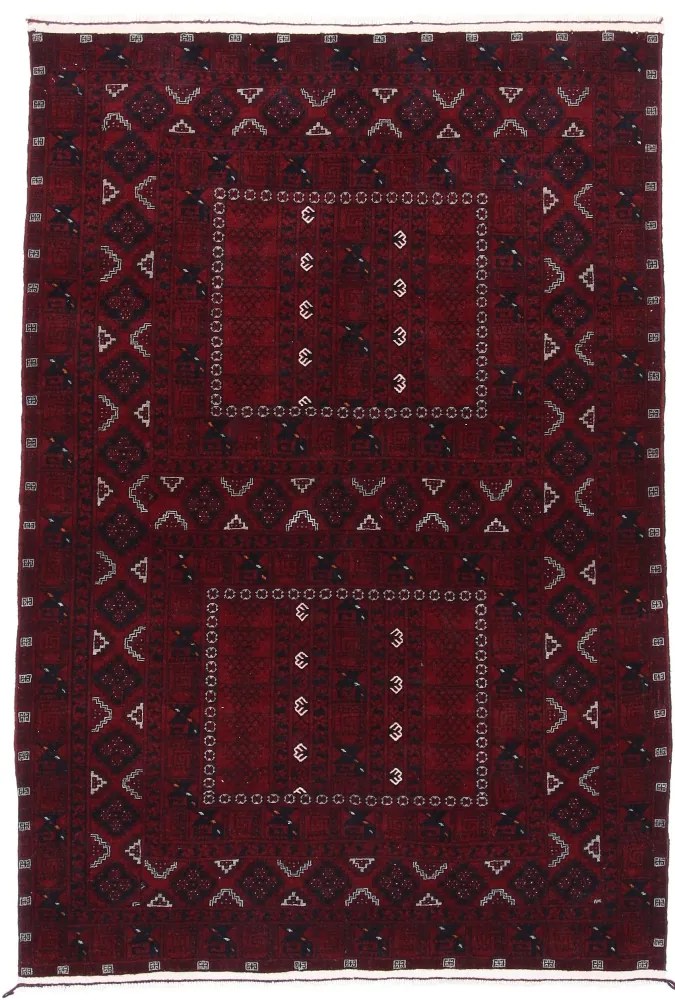 Afghan Tappeto orientale 160x230 Rosso (Afghanistan) Annodato A Mano