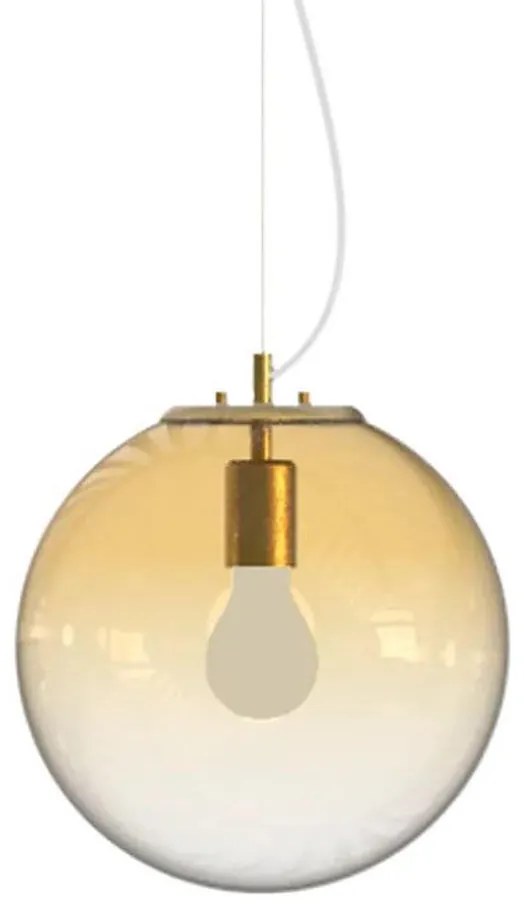 Ideal Lux - Lampadario a sospensione con filo MAPA 1xE27/42W/230V diametro 30 cm oro/fumé