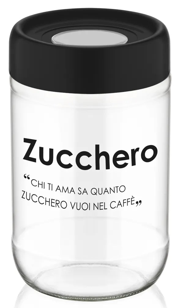 Barattolo zucchero in vetro 660 ml con scritta