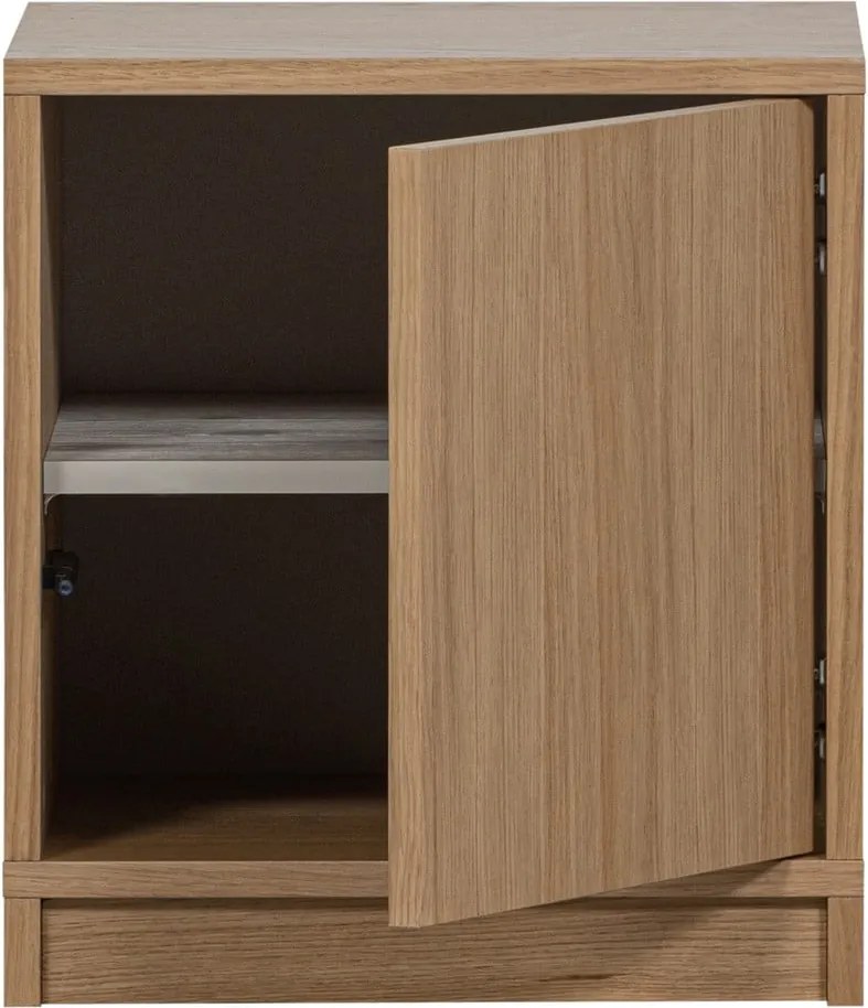 Parete attrezzata modulare in rovere naturale 227x243 cm Modulair - vtwonen