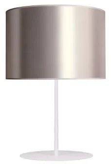 Duolla - Lampada da tavolo CANNES 1xE14/15W/230V diametro 20 cm argento/rame/bianco