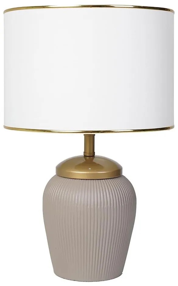 Lampada da tavolo RAMZES 1xE27/40W/230V bianca/beige