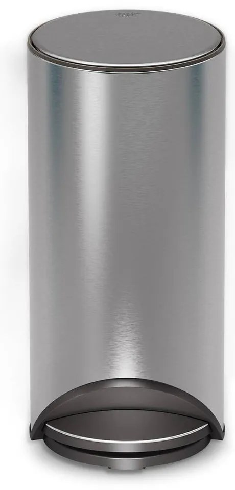 Cestino per la spazzatura color argento lucido in acciaio inox con pedale 30 l Arc – Joseph Joseph