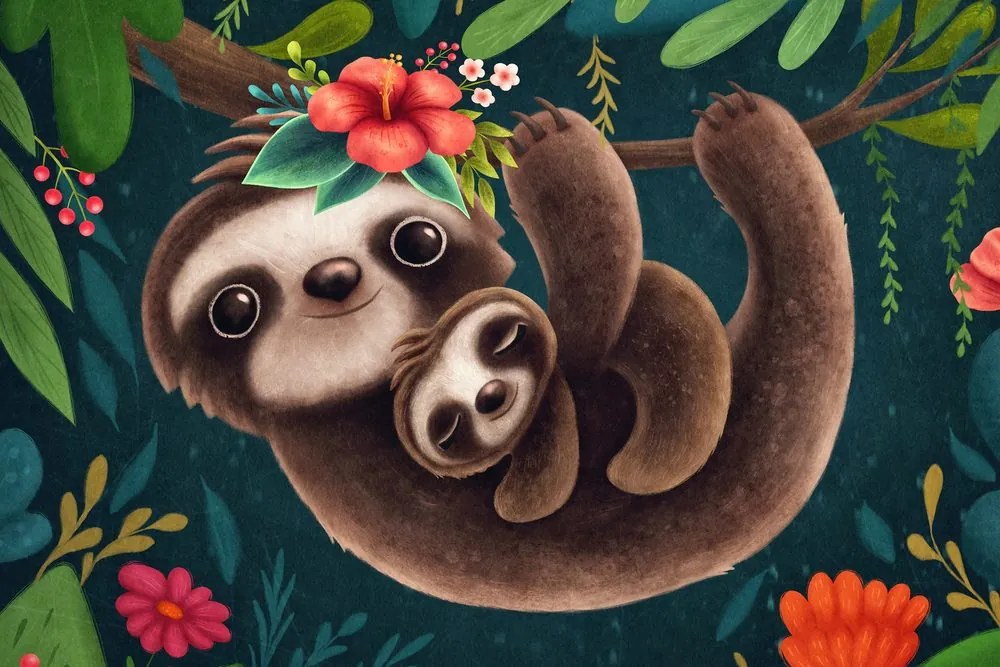 Quadro su tela – Bradipi adorabili