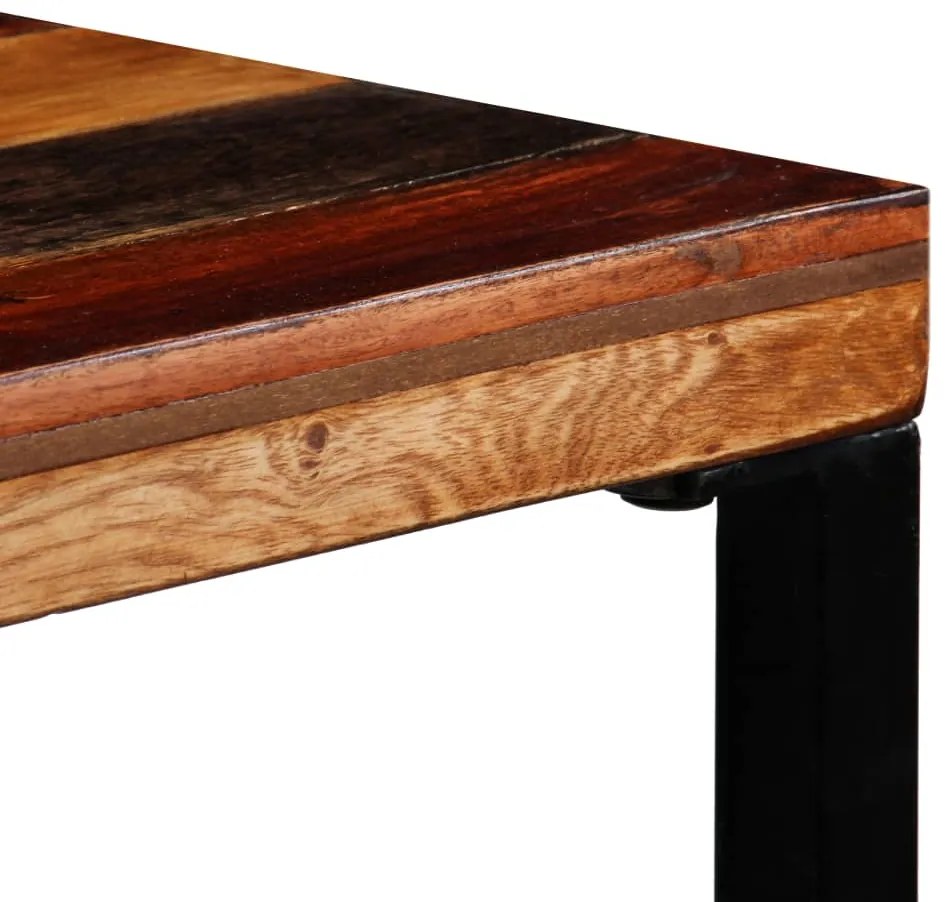 Tavolino da bar in legno massello di recupero 70x70x106cm