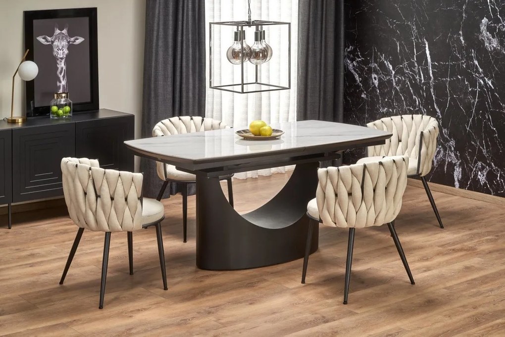 Set Osman tavolo allungabile + 4 sedie K516 beige