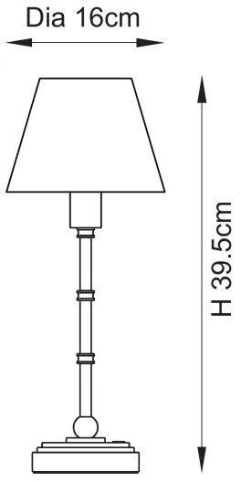 Endon 114811 - Lampada da tavolo ricaricabile LED dimmerabile BURLEY LED/1,5W/5V ottone/bianco