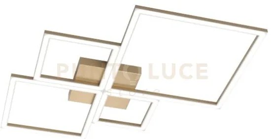 Four squares applique plafoniera 70 cm gold led 3000-4000k 5952lm 90w
