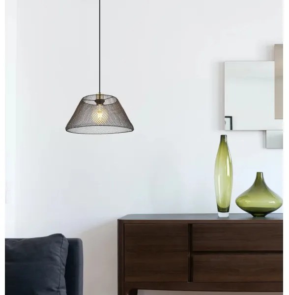 Globo 15646H1 - Lampadario a sospensione con filo BAKU 1xE27/40W/230V diametro 36 cm