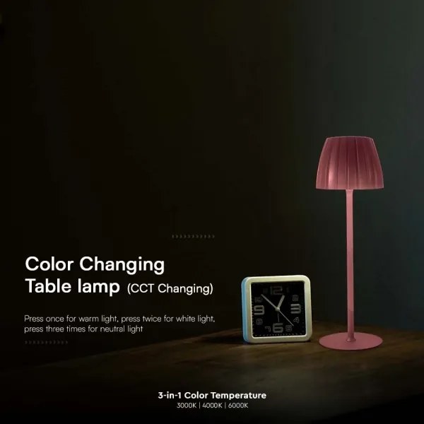 LED Lampada da tavolo ricaricabile dimmerabile LED/2,7W/5V 3000-6000K 1800 mAh marrone