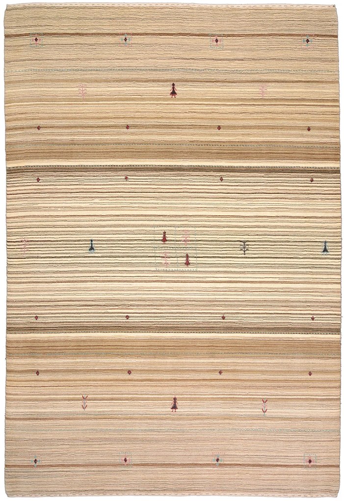 Loribaft Tappeto orientale 300x200 Beige (Indian) Annodato A Mano