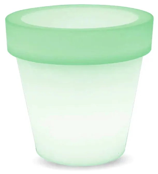 Vaso Led luminoso decorativo da giardino 1W RGBW 35,5&#215;32,5 cm IP54 a batteria 1 lampada V-TAC