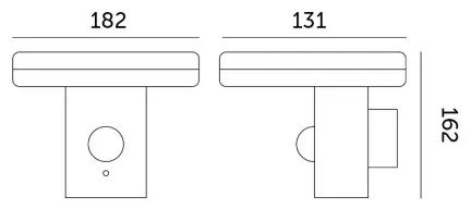 Lampada da parete solare LED SOLARIS2 LED/5,5W/3,7V 4000K IP44 con sensore