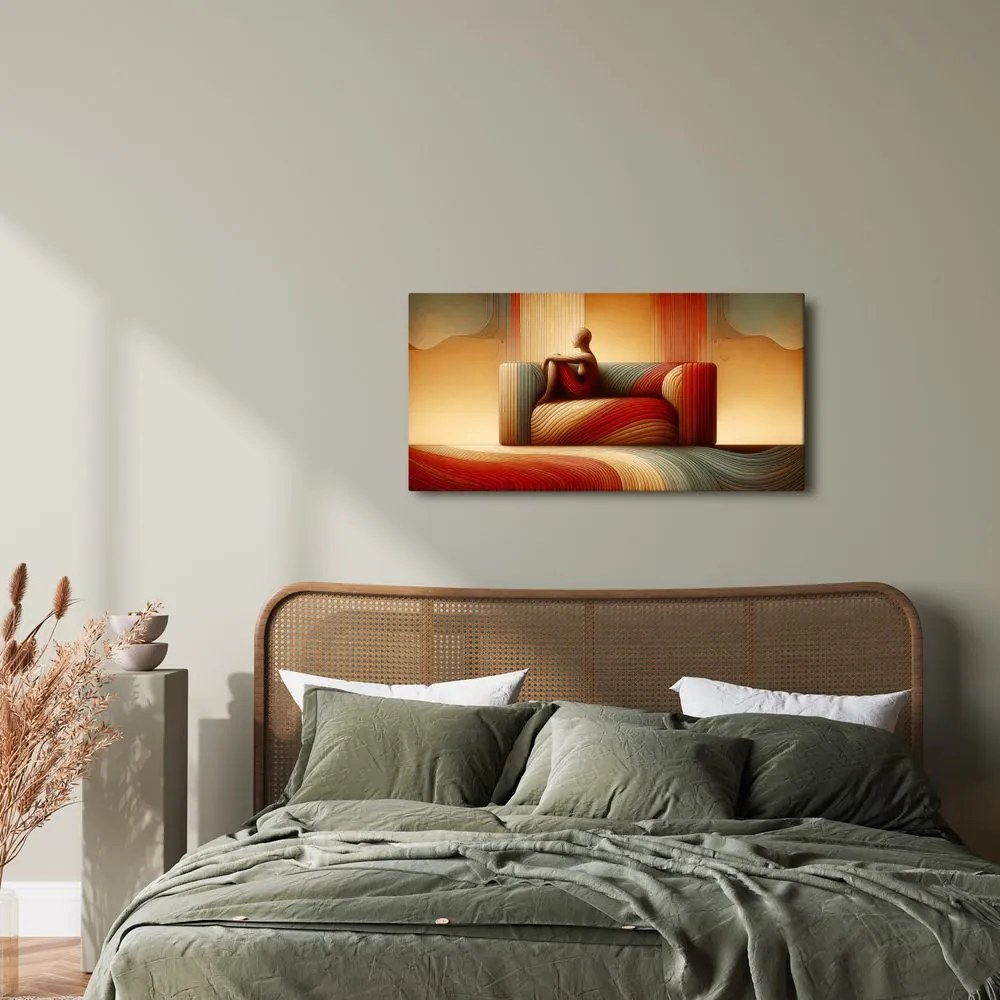 Quadro su tela – Armonia astratta di linee