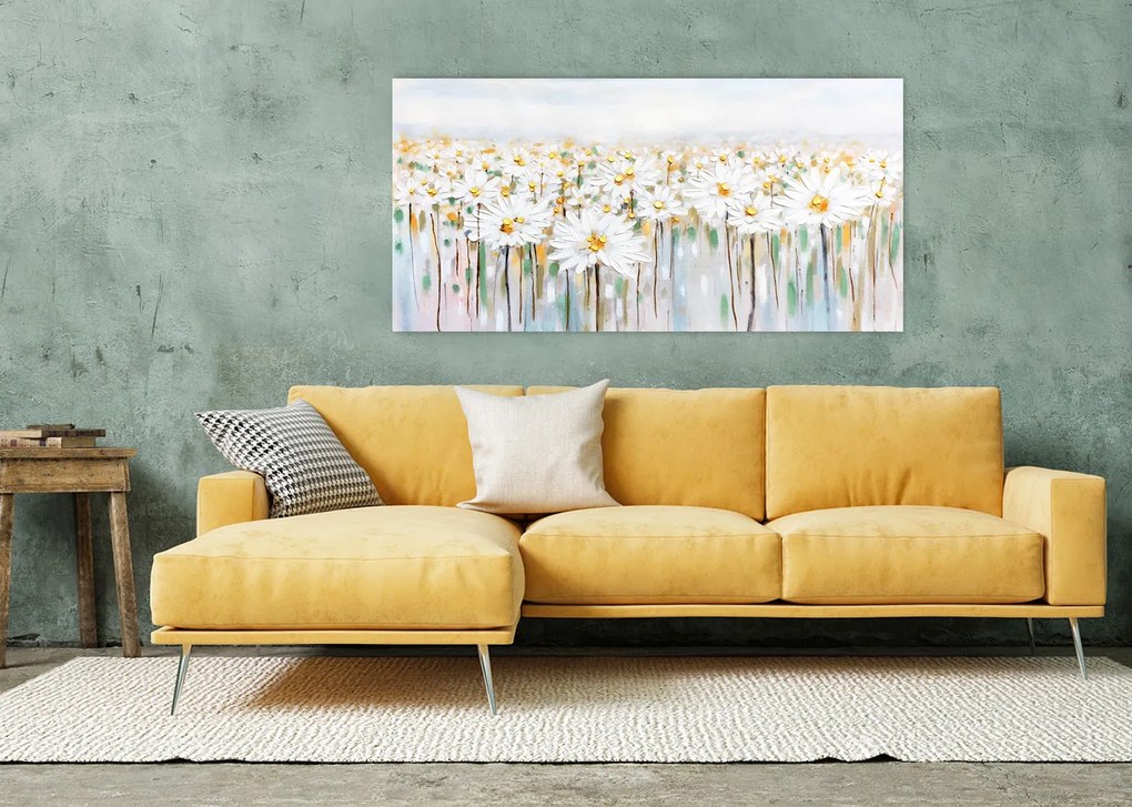 AGAVE quadro moderno Orizzonte in fiore 140×70