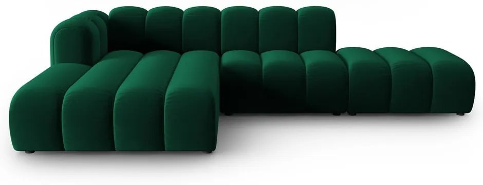 Divano angolare verde scuro ad angolo sinistro Lupine - Micadoni Home