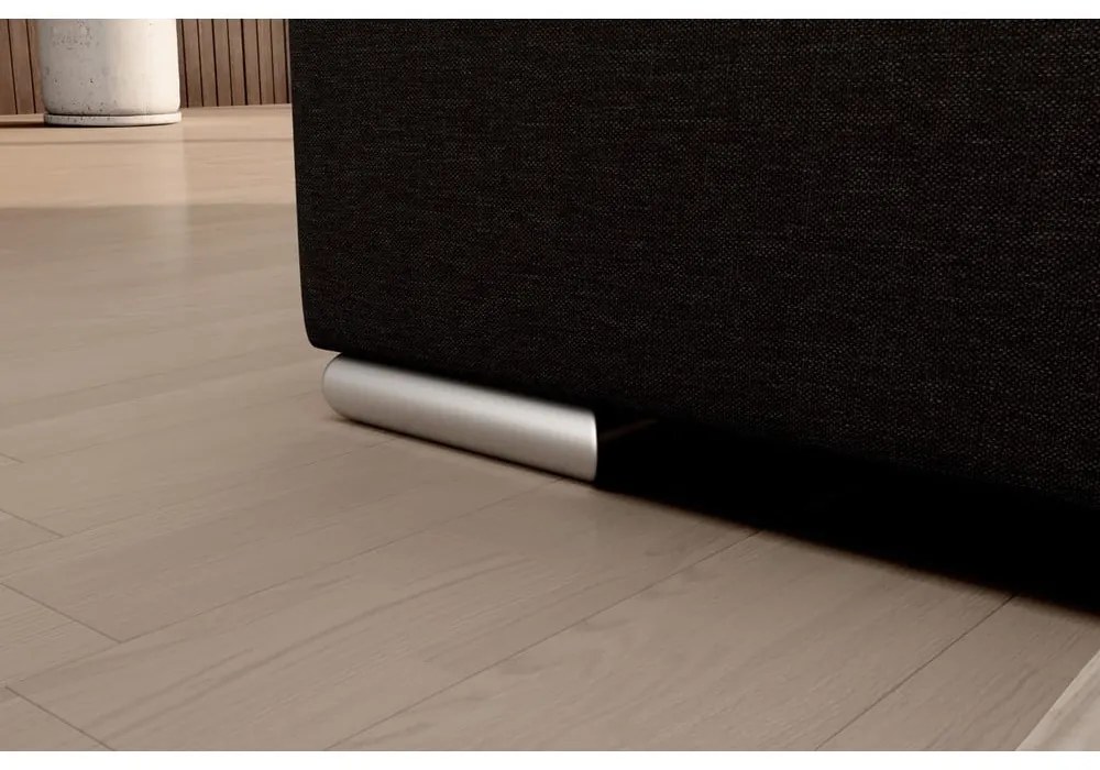 Divano angolare marrone allungabile/con contenitore (con penisola a sinistra/a L) Sado – ELTAP