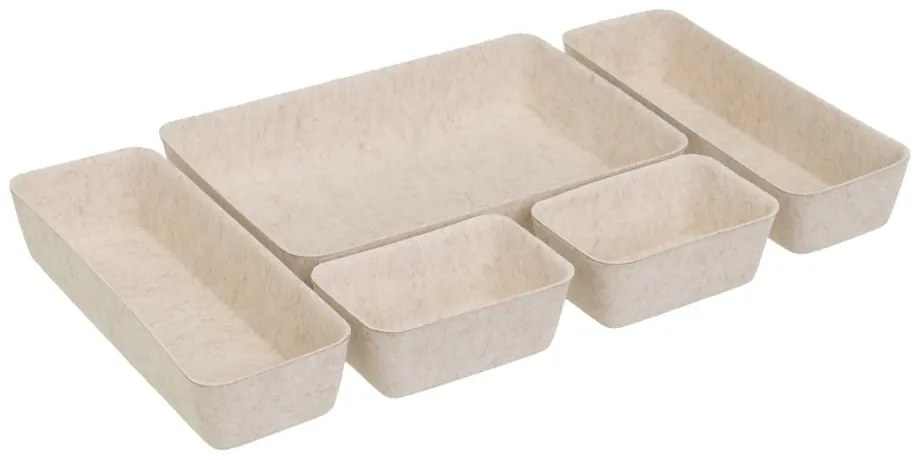 Set di organizer per cassetti in tessuto 5 pz – Casa Selección