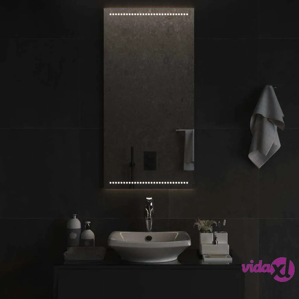 vidaXL Specchio da Bagno con Luci LED 50x100 cm