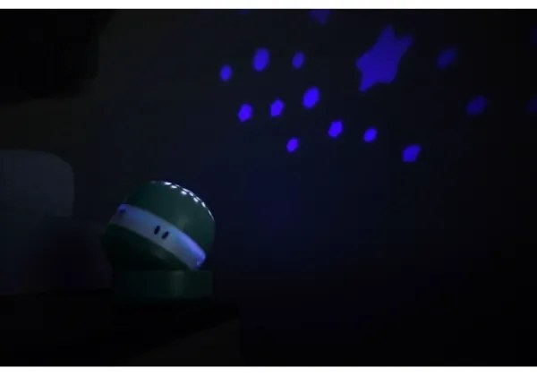 Beaba - Proiettore con melodia PIXIE USB/5V 1300 mAh verde