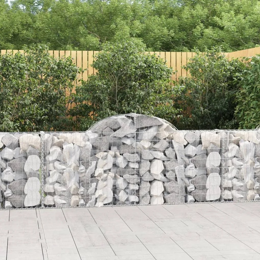 Cesti Gabbioni Ad Arco 30 Pz 200x30x80/100 Cm Ferro Zincato /