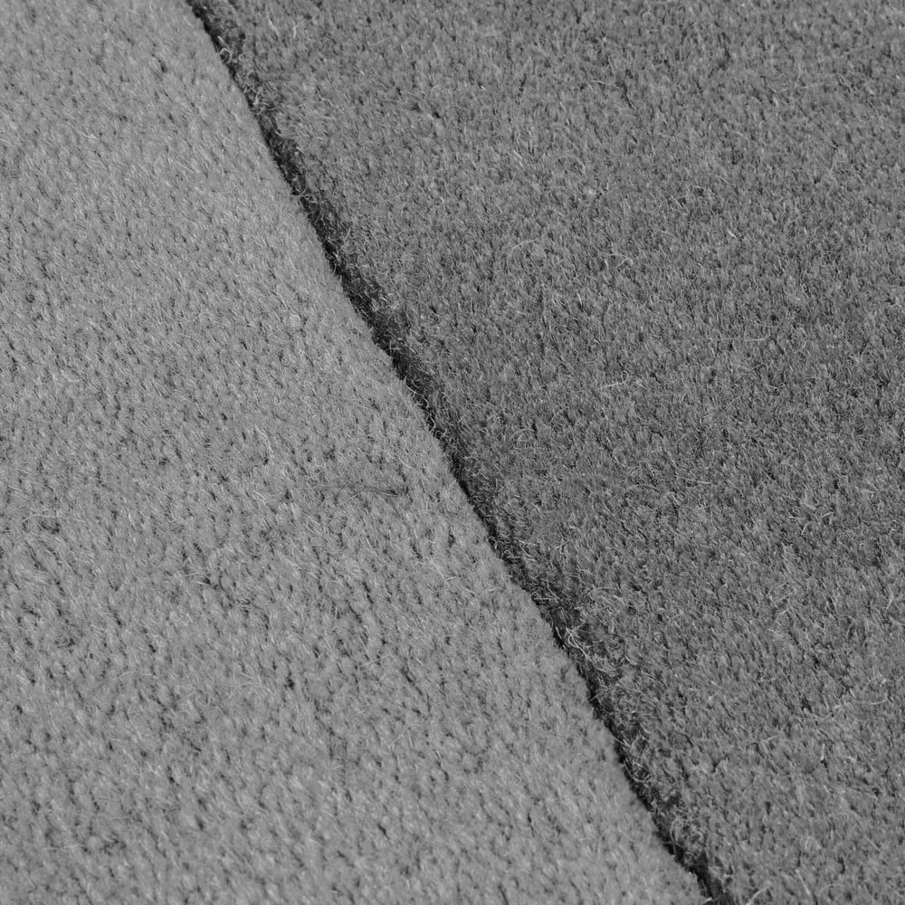 Tappeto nero e grigio in lana tessuto a mano 200x290 cm Lozenge Monochrome – Flair Rugs