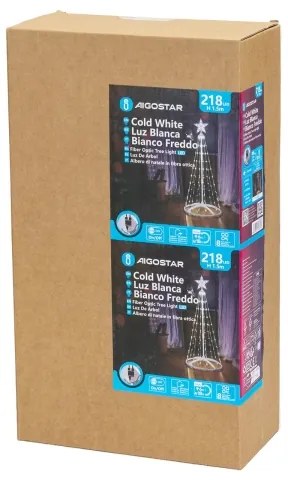 Aigostar - Decorazione natalizia da esterno a LED/3,6W/230V 150 cm IP44 bianco freddo