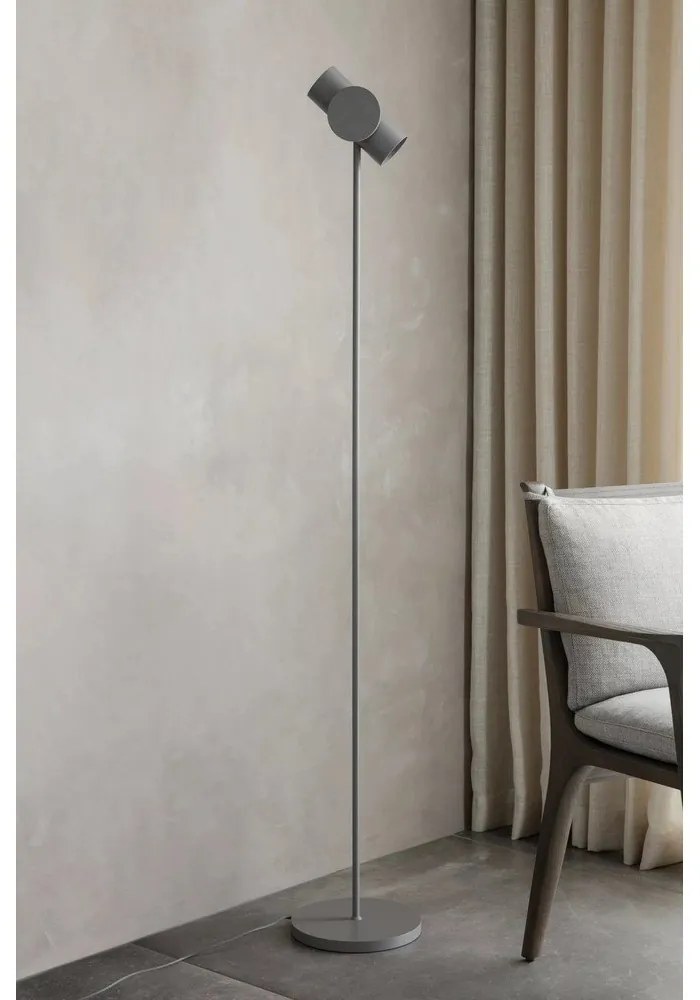 Lampada da terra dimmerabile a LED grigia (altezza 130 cm) Stage - Blomus
