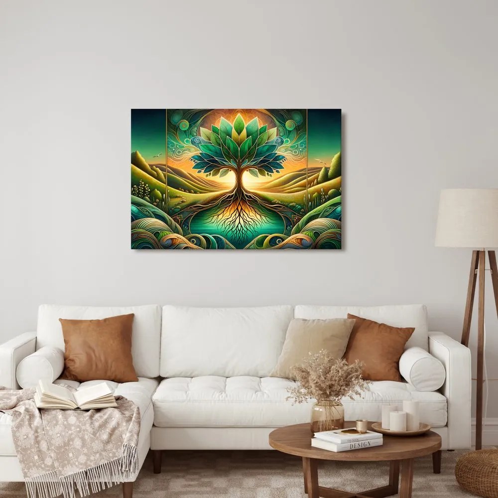 Quadro su tela – Albero della vita natura mistica