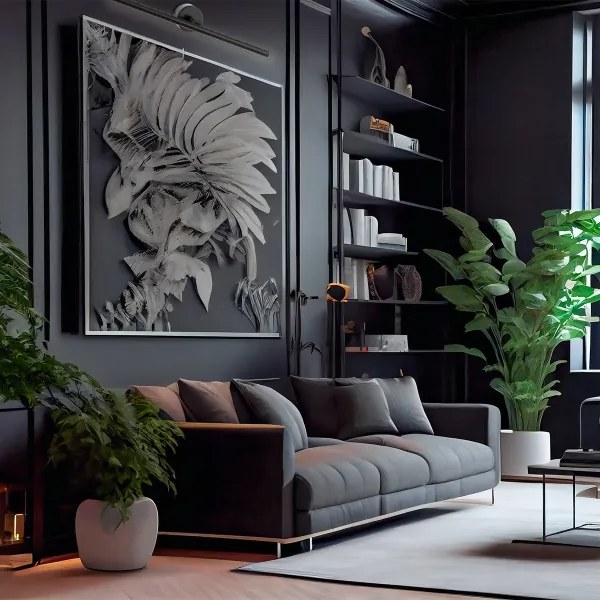 Argon 8597 - Lampada LED da quadro MIRIAM LED/10,8W/230V 3000K 60 cm nero