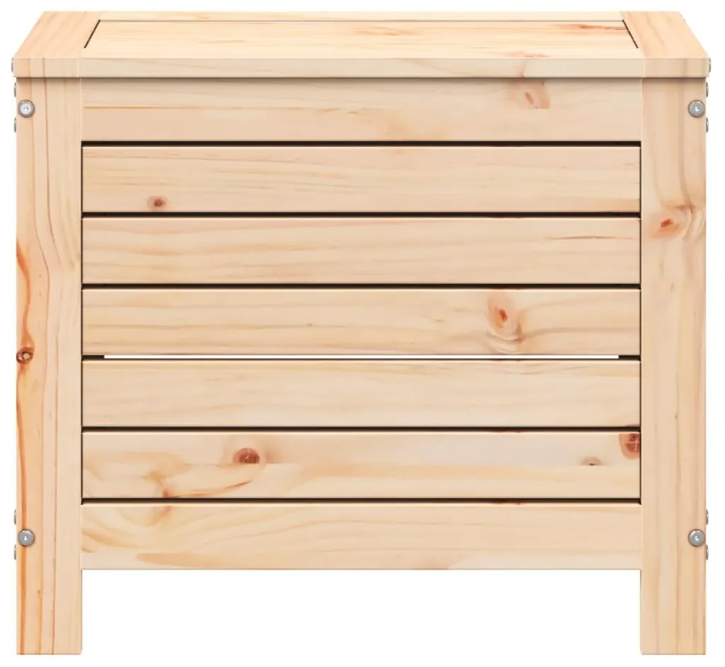 Poggiapiedi da giardino 62x31,5x52 cm legno massello di pino