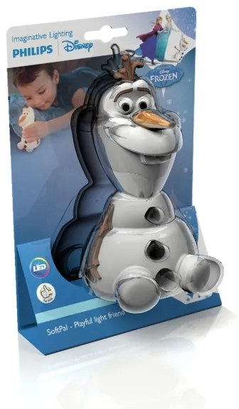 Philips 71768/08/16 - Lampada LED per bambini DISNEY FROZEN OLAF LED/0,3 W/2xAAA Pupazzo di neve