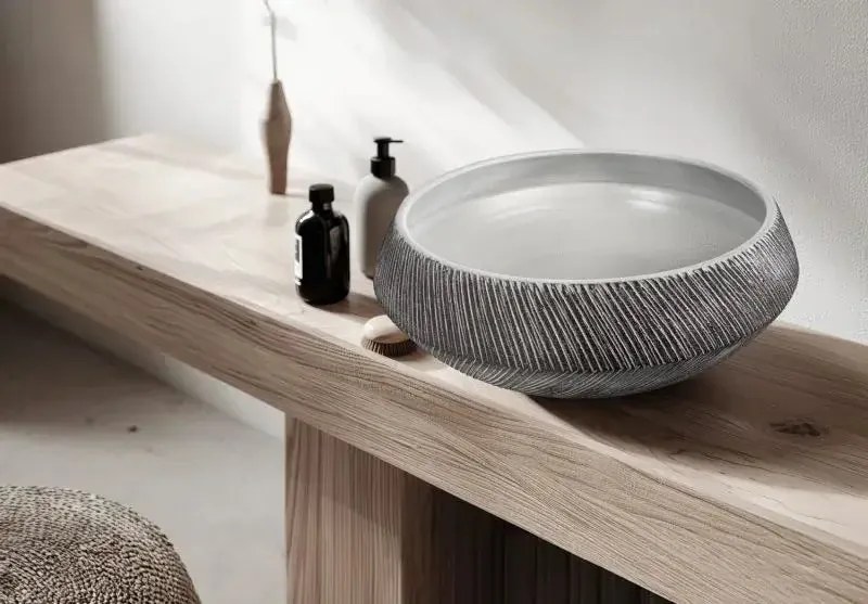 Lavabo Da Appoggio In Terracotta - Tuareg