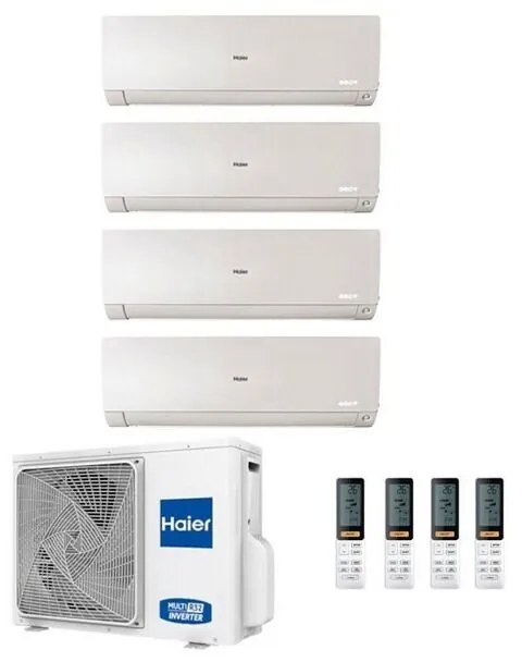 Climatizzatore Haier Quadri Split Flexis Bianco 7000+7000+12000+12000 4U85S2SR2FA R-32 a++/a+ 7+7+12+12