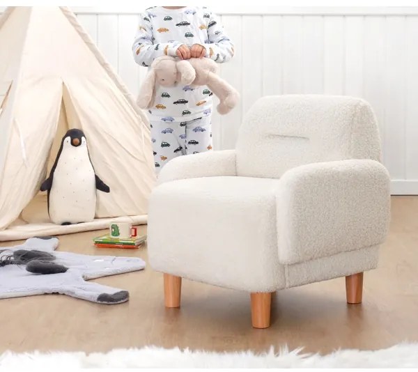 Poltroncina per bambini LORY bianca