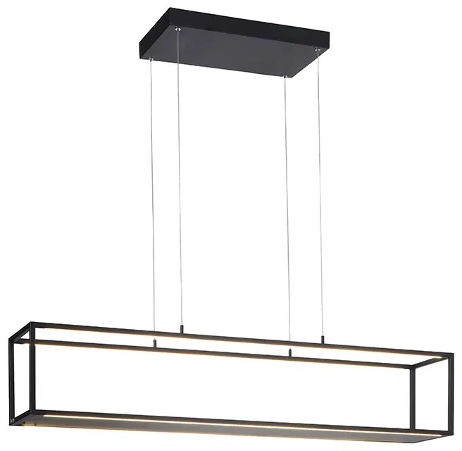 Lampada a sospensione di design nera con LED e dimmer touch - Jitske