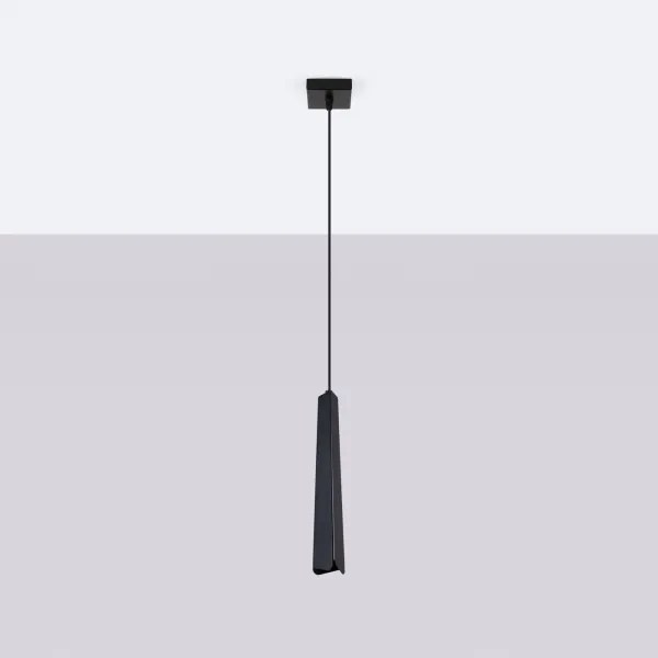 Sollux SL.1400 - Lampadario a sospensione con filo PRYSM 1xG9/8W/230V nero