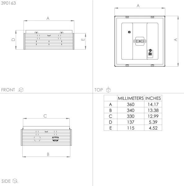 Eglo 390163 - Plafoniera CIDRAZ 2xE27/40W/230V nero/marrone
