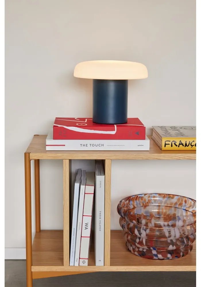 Lampada da tavolo blu scuro (altezza 20 cm) Ateliers - Hübsch