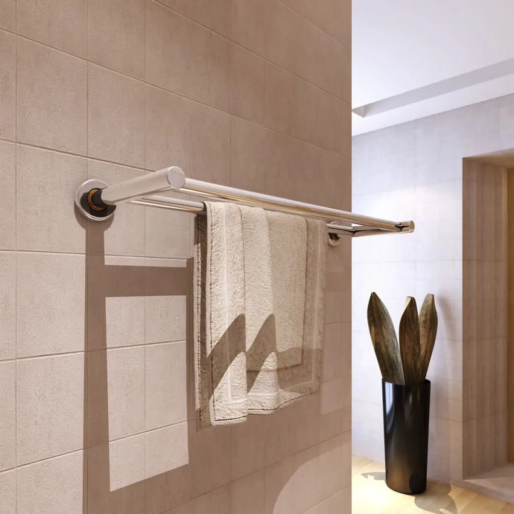 Porta Asciugamani İn Acciaio Inox 2 Barre /