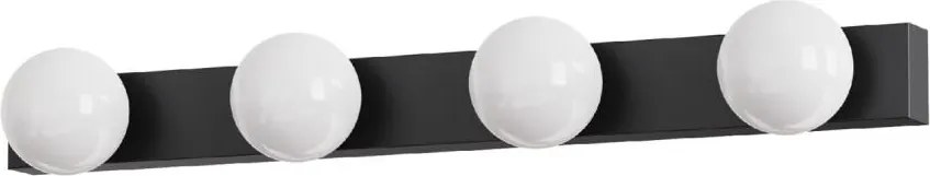 Brilagi - Illuminazione LED per specchio da bagno HOLLYWOOD 4xLED/3W/230V IP44 nera