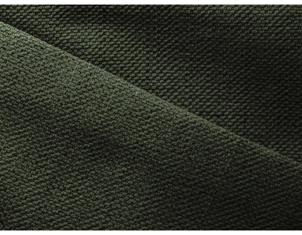 Divano angolare color kaki allungabile/con contenitore (a U) Kapua – Makamii