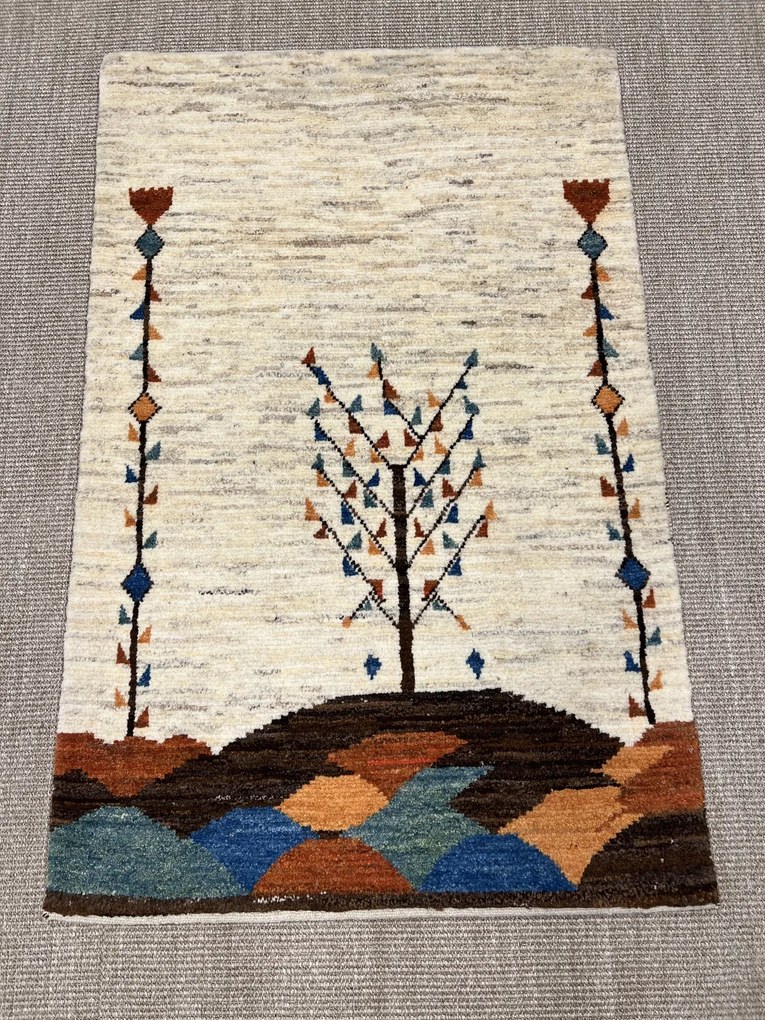 Gabbeh Tappeto persiano 130 x 80 Beige (Iran) Annodato A Mano