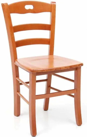 Sedia da cucina con seduta legno LOIRE Ciliegio SET 2 PZ