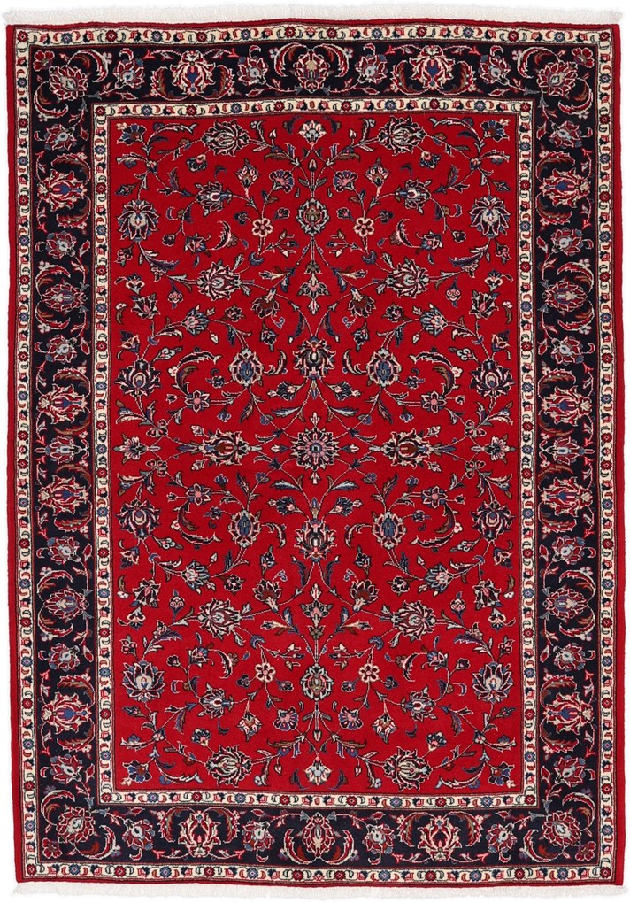 Kashan Tappeto persiano 140x200 (Iran) Annodato A Mano